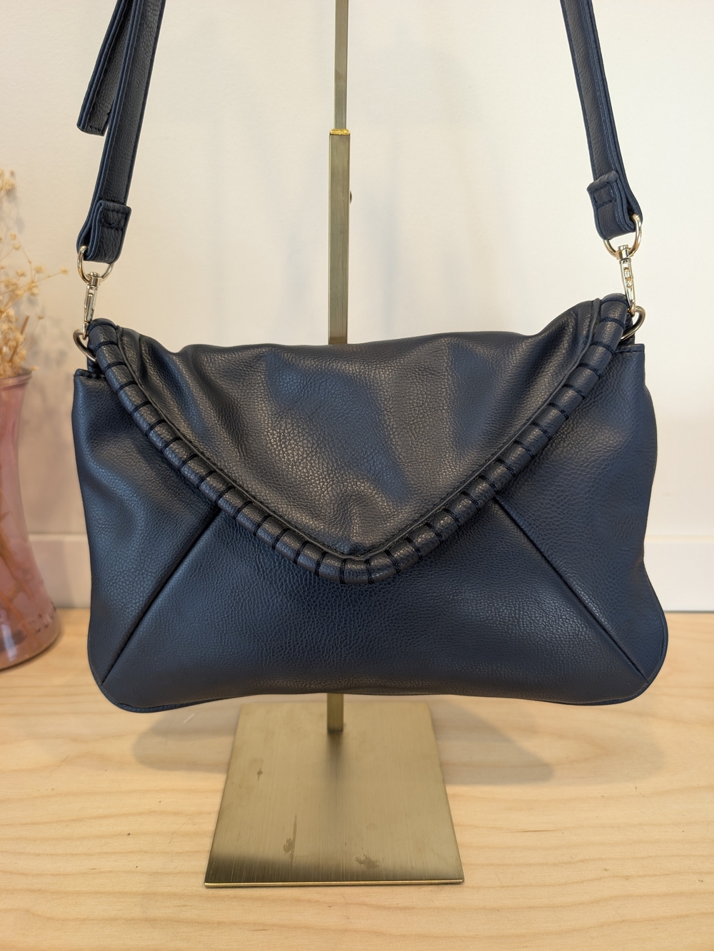 KIABI Navy Blue Envelope Crossbody Bag / Clutch - Excellent Condition